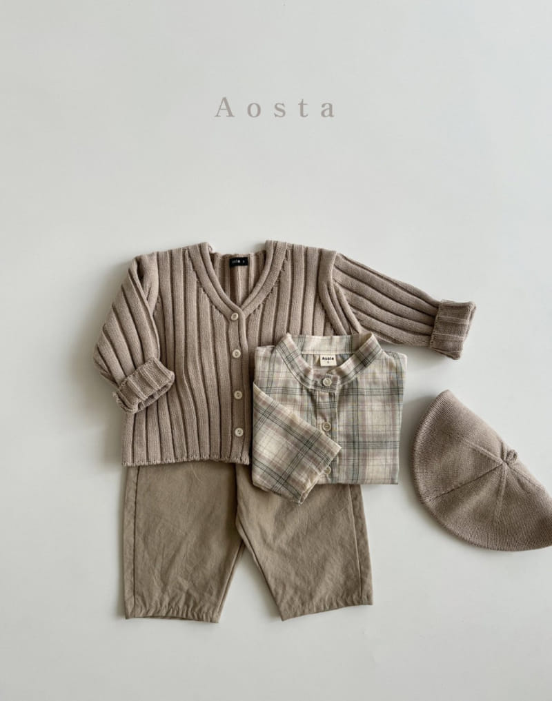 Aosta - Korean Baby Fashion - #babyclothing - Rib Knit Cardigan - 10