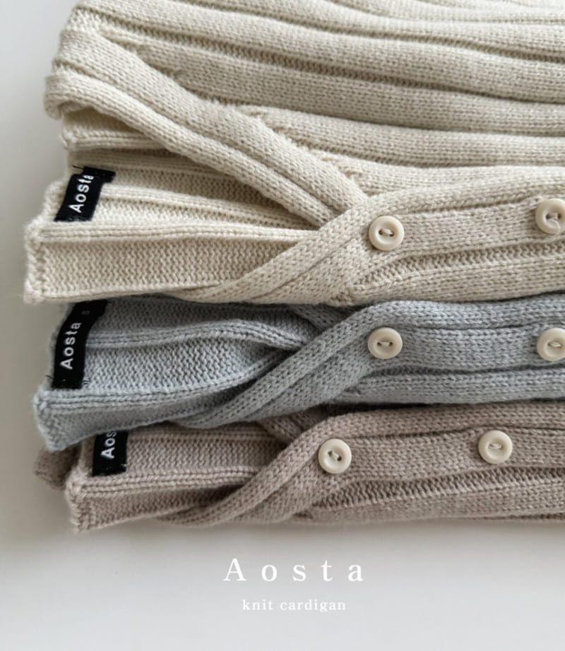 Aosta - Korean Baby Fashion - #babyoutfit - Rib Knit Cardigan - 3