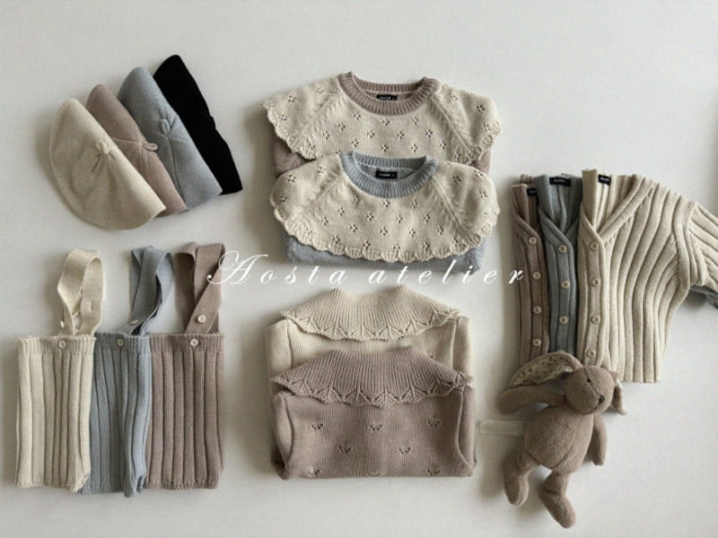 Aosta - Korean Baby Fashion - #babyoutfit - Rib Knit Cardigan - 4