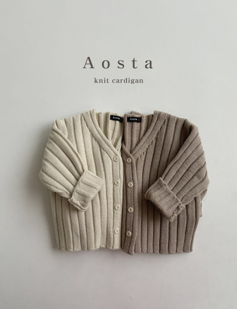 Aosta - Korean Baby Fashion - #onlinebabyboutique - Rib Knit Cardigan - 5