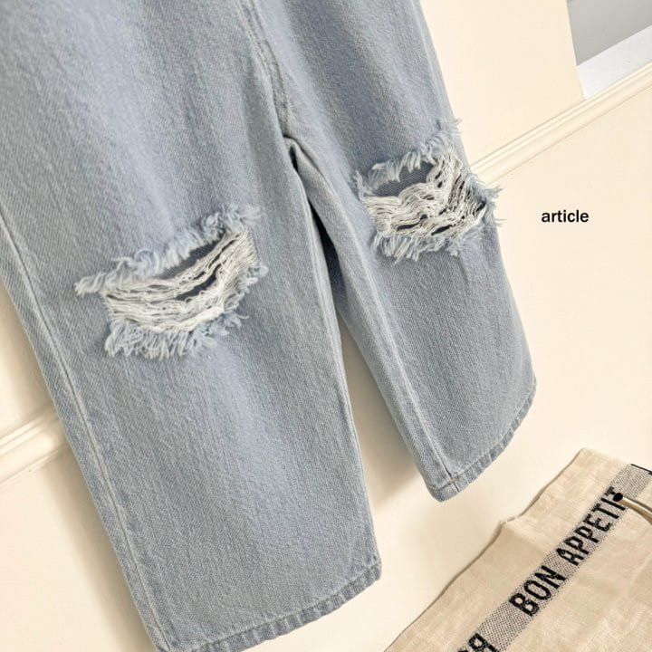 Article - Korean Children Fashion - #designkidswear - Cloy Tear Jeans - 4