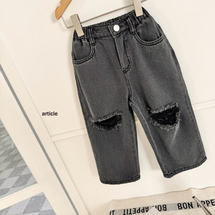 Article - Korean Children Fashion - #kidsshorts - Cloy Tear Jeans - 6