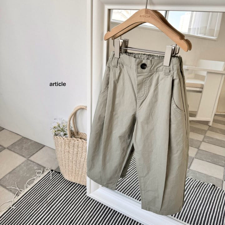 Article - Korean Children Fashion - #kidsstore - Eddon Wrinkle Pants - 2