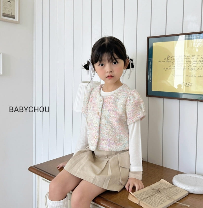 Babychou - Korean Children Fashion - #childrensboutique - Color Tee - 9