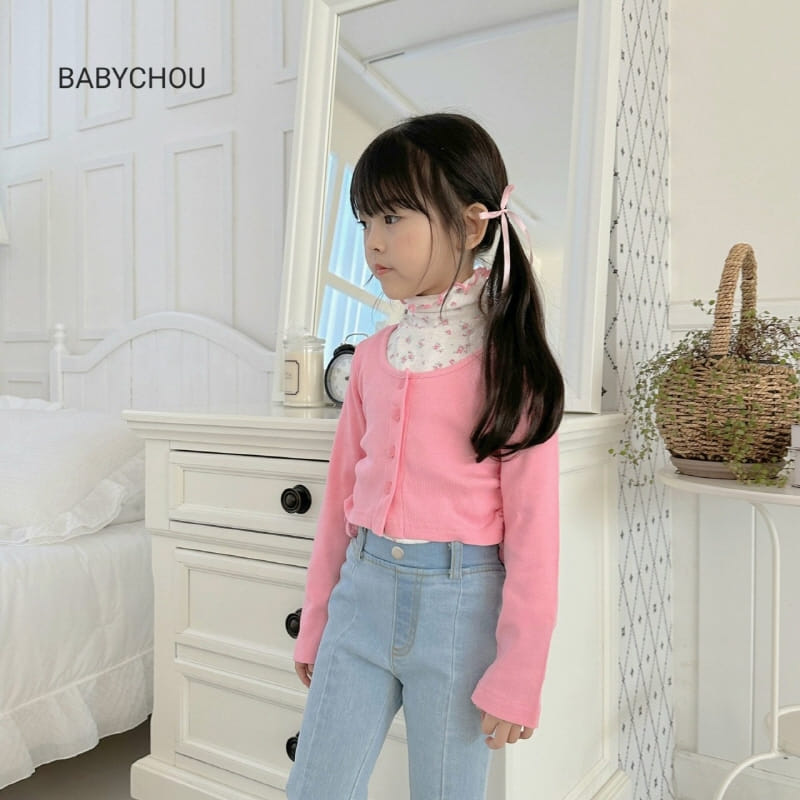 Babychou - Korean Children Fashion - #childrensboutique - Jelly Turtleneck Tee - 6