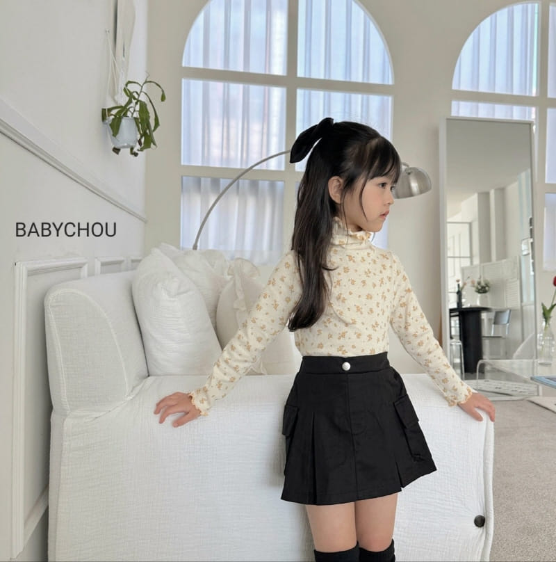 Babychou - Korean Children Fashion - #kidsshorts - Jelly Turtleneck Tee - 10