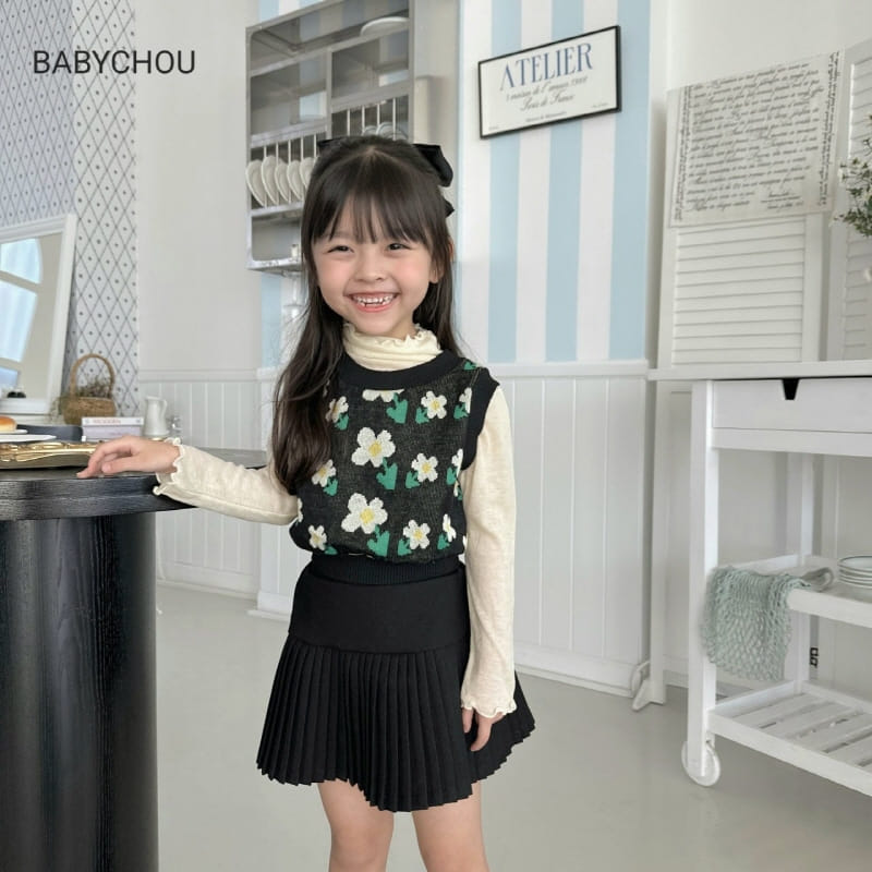 Babychou - Korean Children Fashion - #kidsshorts - Slime Turtleneck Tee - 9