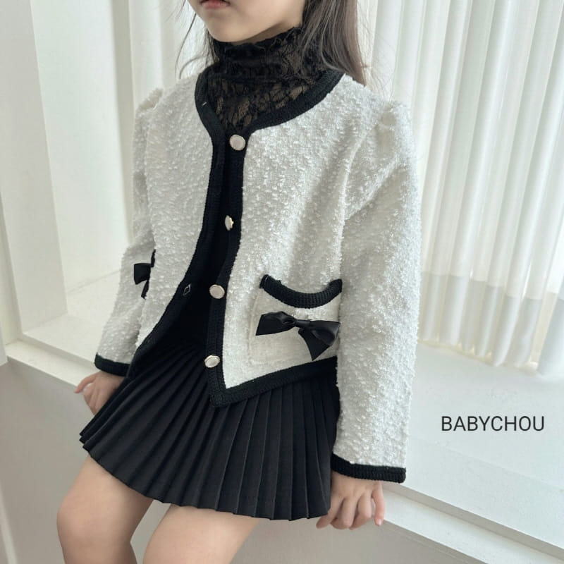 Babychou - Korean Children Fashion - #kidzfashiontrend - Ribbon Jacket - 7