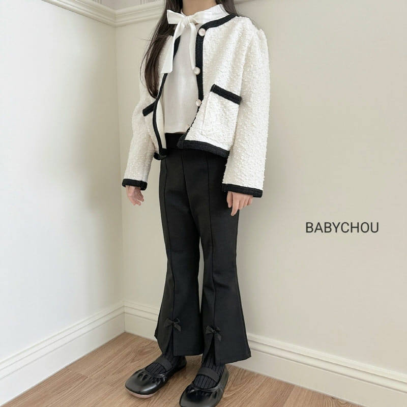 Babychou - Korean Children Fashion - #minifashionista - Ribbon Jacket - 11