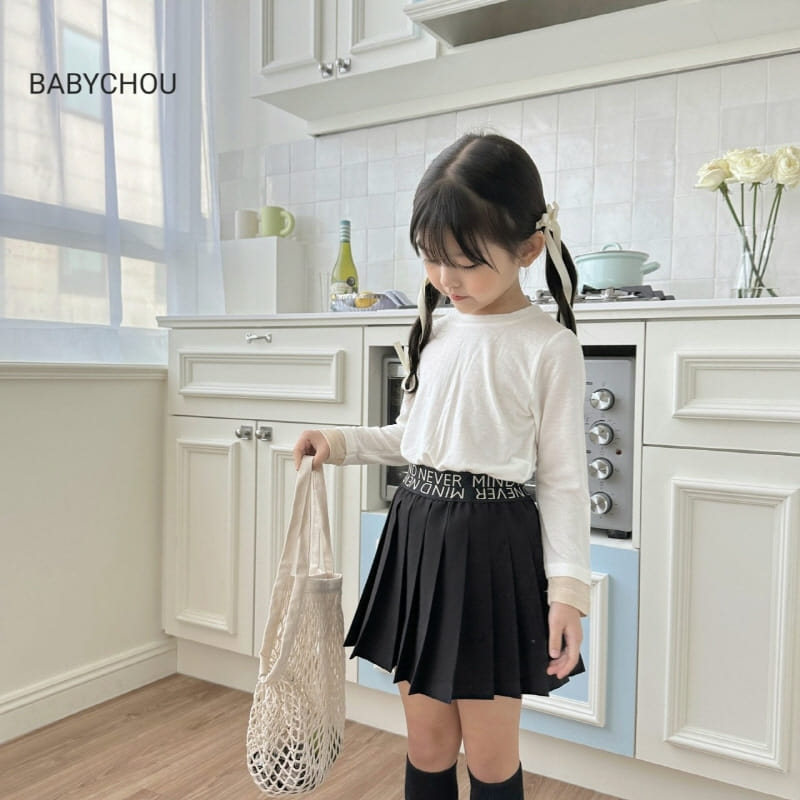 Babychou - Korean Children Fashion - #toddlerclothing - Color Tee - 6