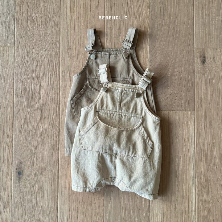 Bebe Holic - Korean Baby Fashion - #babyboutique - Buckle Dungarees Body Suit - 8