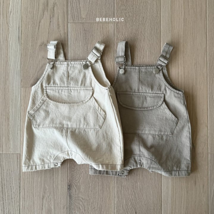 Bebe Holic - Korean Baby Fashion - #babyboutiqueclothing - Buckle Dungarees Body Suit - 10