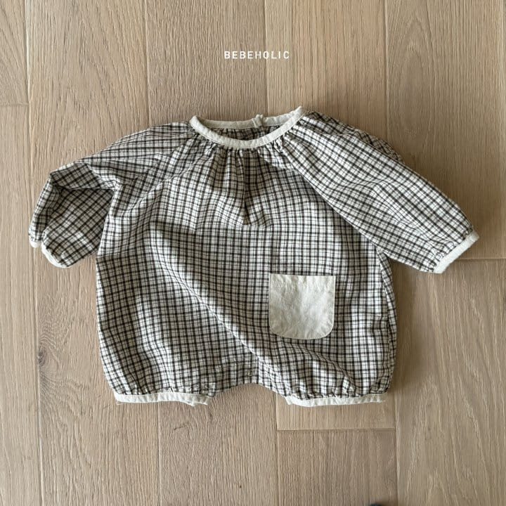 Bebe Holic - Korean Baby Fashion - #babyboutiqueclothing - Bani Check Body Suit - 8