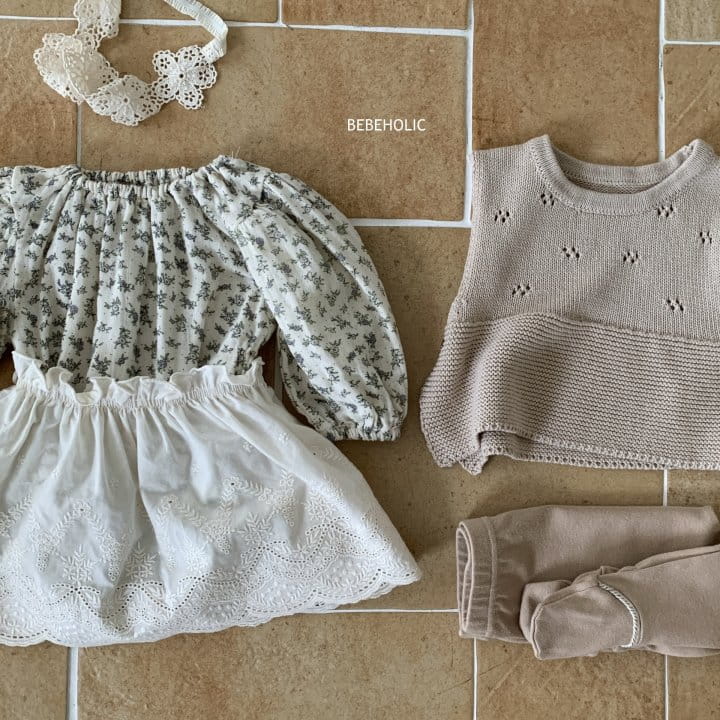 Bebe Holic - Korean Baby Fashion - #babyfever - Flat Skirt Body Suit Set - 3