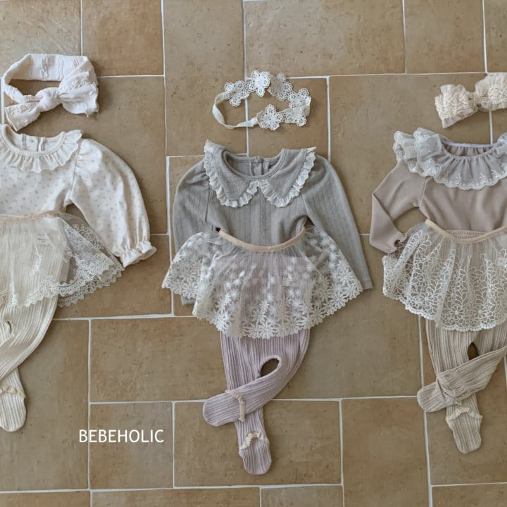 Bebe Holic - Korean Baby Fashion - #babyootd - Band Lace Skirt  - 2