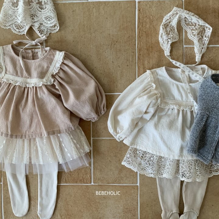 Bebe Holic - Korean Baby Fashion - #babyoutfit - Double Frill Blouse