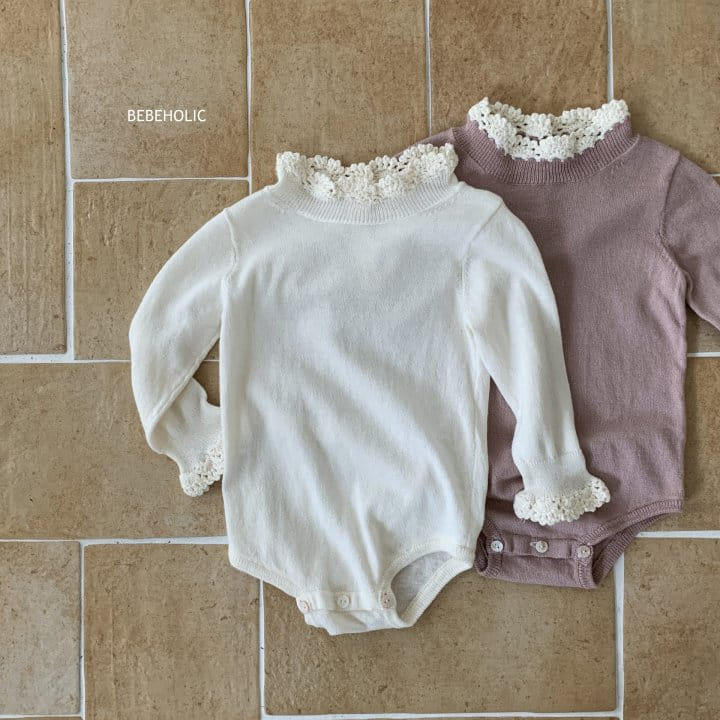 Bebe Holic - Korean Baby Fashion - #babywear - Knit Lace Body Suit - 7