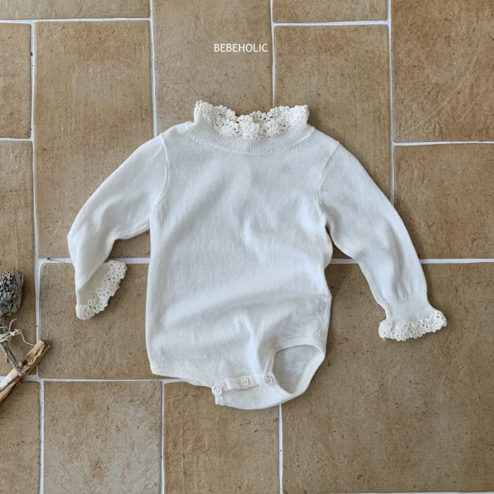 Bebe Holic - Korean Baby Fashion - #onlinebabyshop - Knit Lace Body Suit - 9