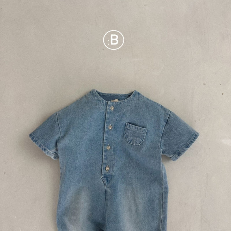 Bella Bambina - Korean Children Fashion - #childrensboutique - Pwoo Denim Body Suit - 3