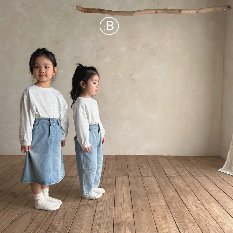 Bella Bambina - Korean Children Fashion - #childrensboutique - Gogo Long Denim Skirt - 10