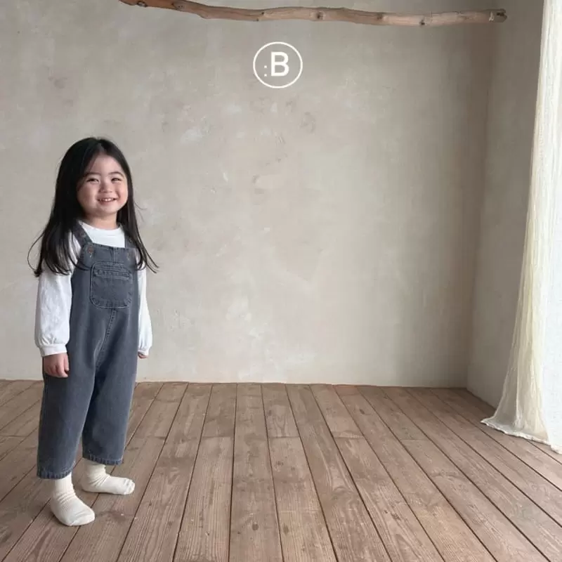 Bella Bambina - Korean Children Fashion - #littlefashionista - Kku Kku Denim Dungarees Pants - 9