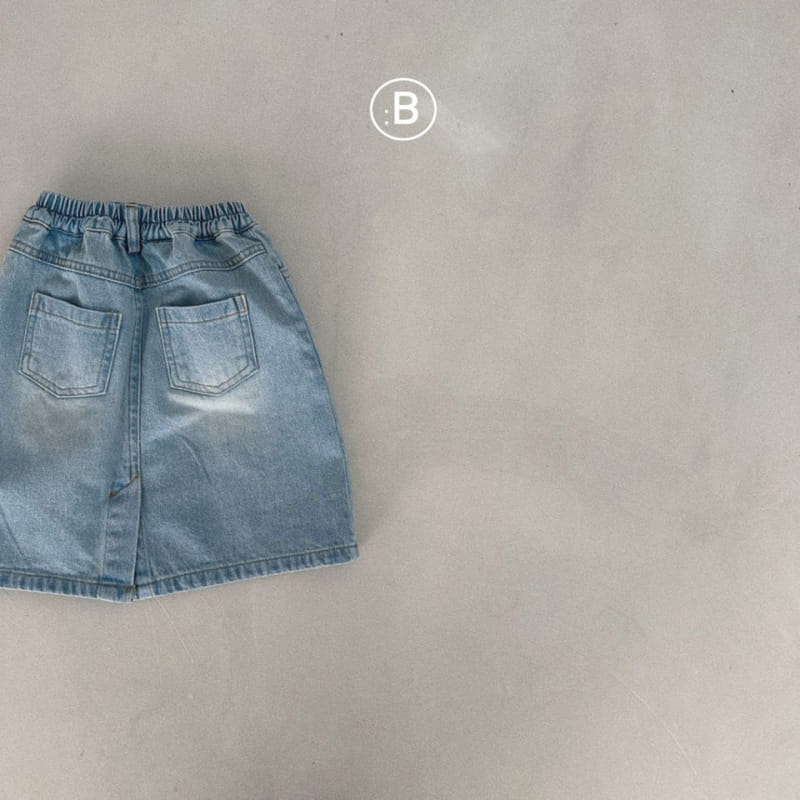 Bella Bambina - Korean Children Fashion - #prettylittlegirls - Gogo Long Denim Skirt - 5