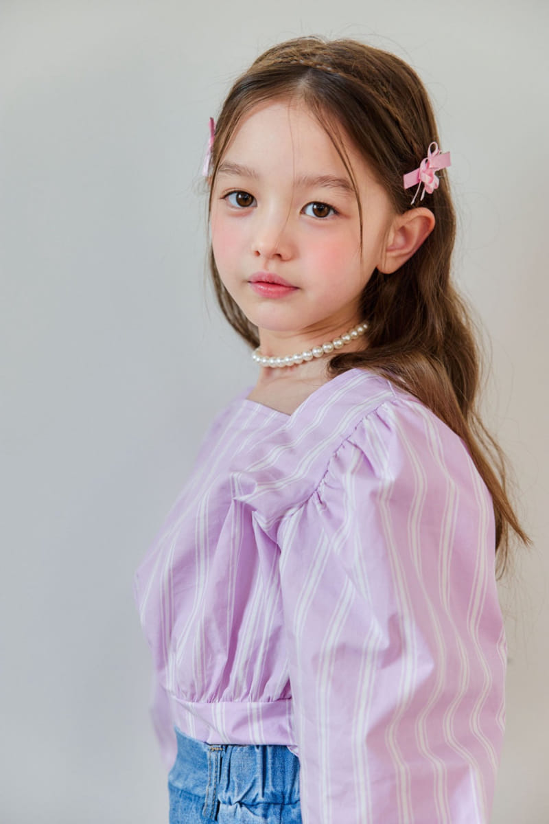 Berry Berry - Korean Children Fashion - #fashionkids - White Ribbon Blouse - 5