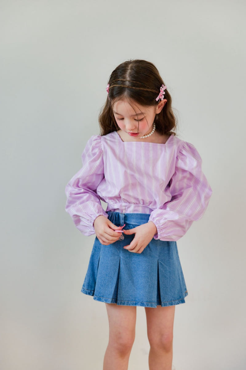 Berry Berry - Korean Children Fashion - #littlefashionista - White Ribbon Blouse - 10