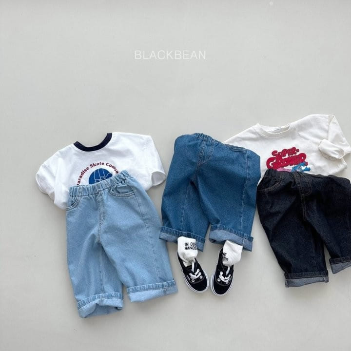 Black Bean - Korean Children Fashion - #kidzfashiontrend - 629 Denim Pants - 3