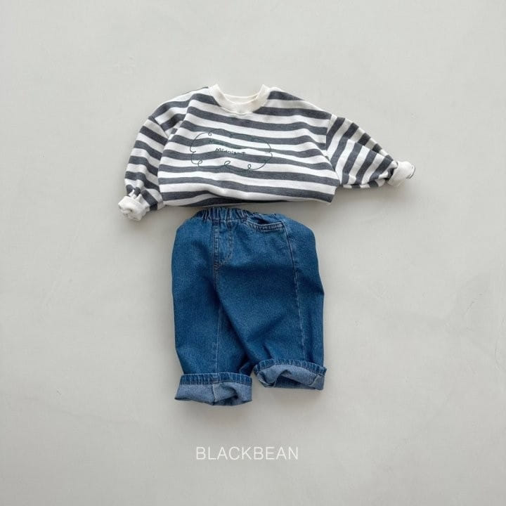 Black Bean - Korean Children Fashion - #minifashionista - 629 Denim Pants - 7