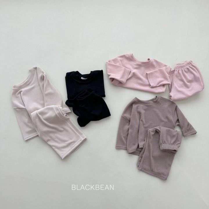 Black Bean - Korean Children Fashion - #todddlerfashion - Soft Top Bottom Set With Mom - 5