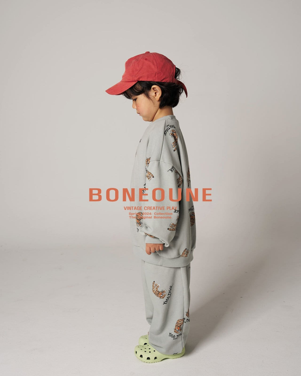 Boneoune - Korean Children Fashion - #Kfashion4kids - Yoga Tiger Sweatshirt - 6