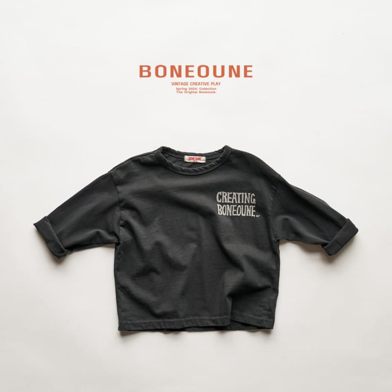 Boneoune - Korean Children Fashion - #childofig - Logo Single Tee - 5