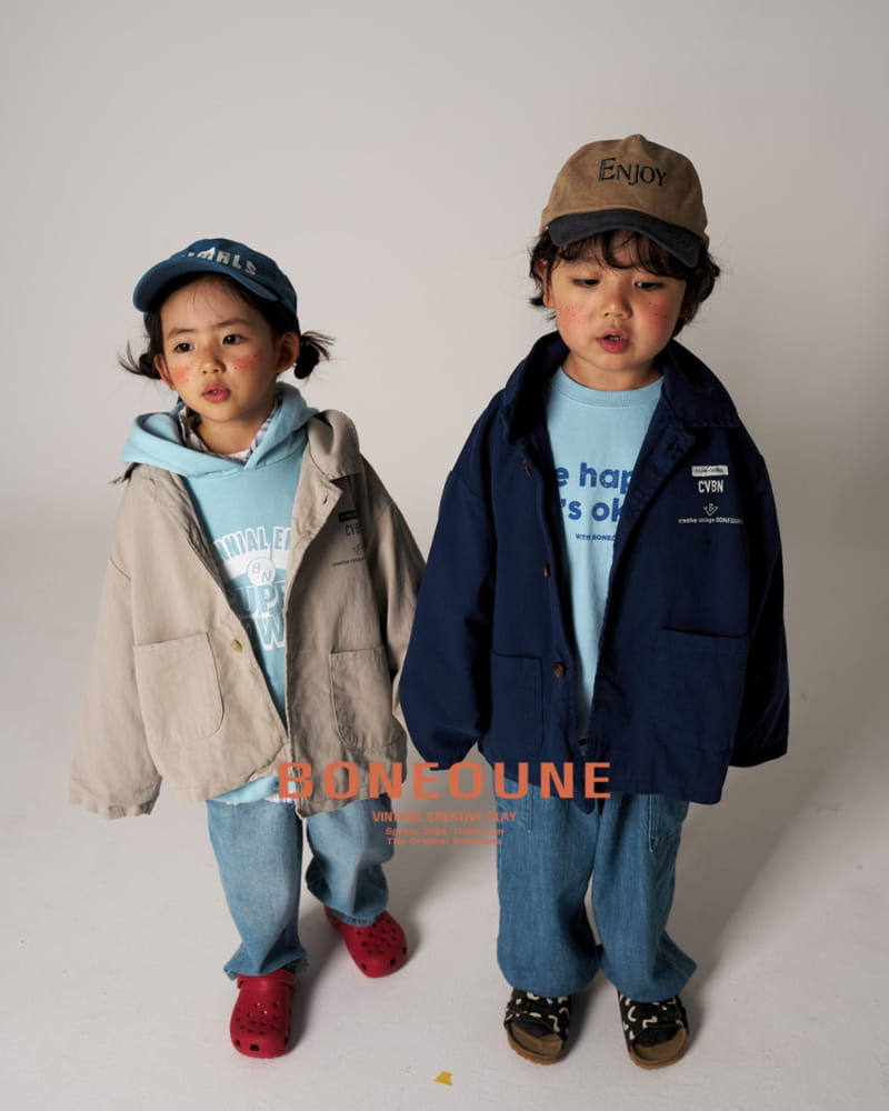 Boneoune - Korean Children Fashion - #childofig - Power Hoody Tee - 9