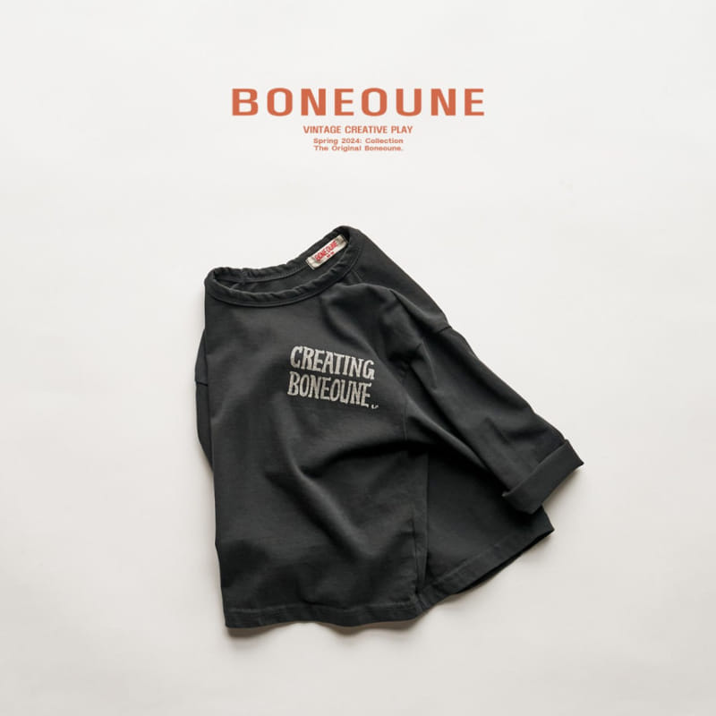 Boneoune - Korean Children Fashion - #childrensboutique - Logo Single Tee - 6