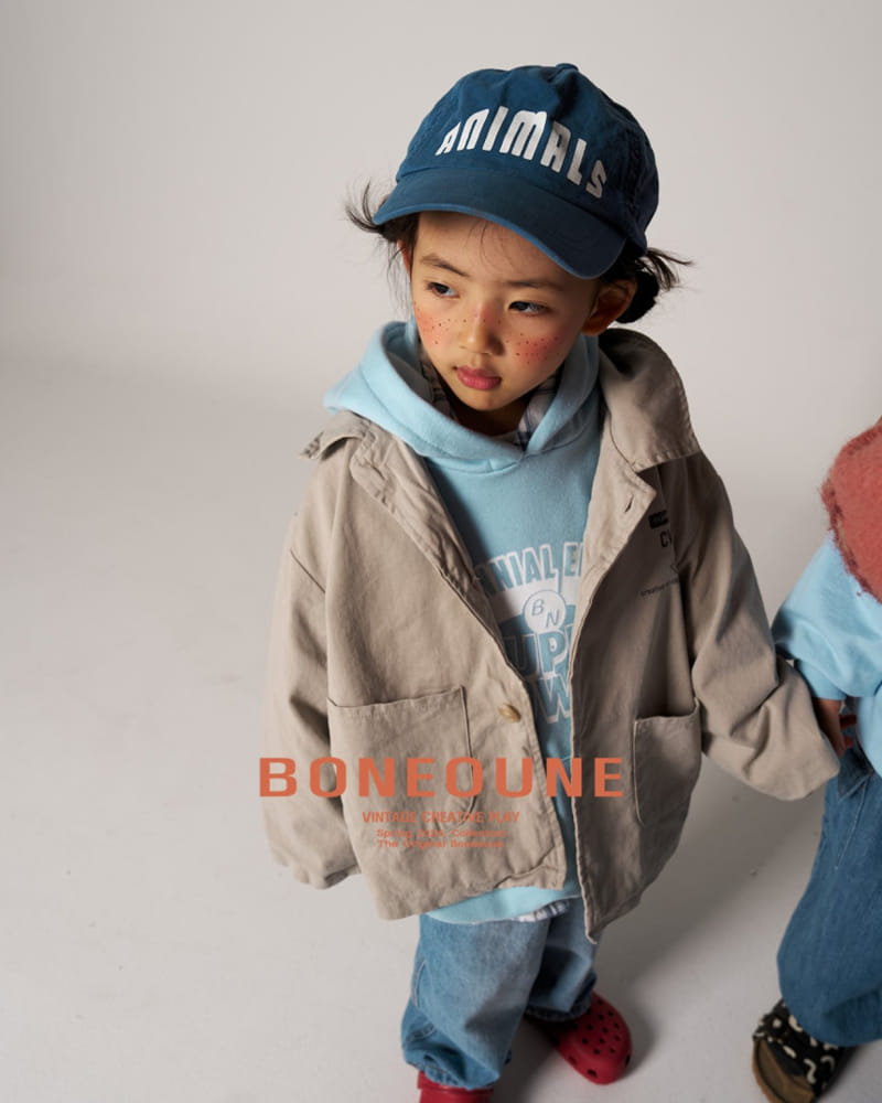 Boneoune - Korean Children Fashion - #childrensboutique - Power Hoody Tee - 11