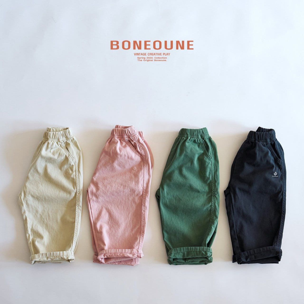 Boneoune - Korean Children Fashion - #childrensboutique - Bom Bom Daily Pants - 4