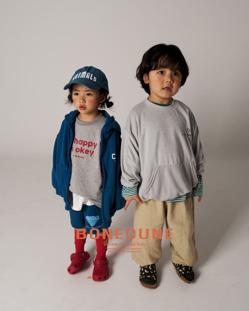 Boneoune - Korean Children Fashion - #designkidswear - Kangaroo Sweatshirt - 11