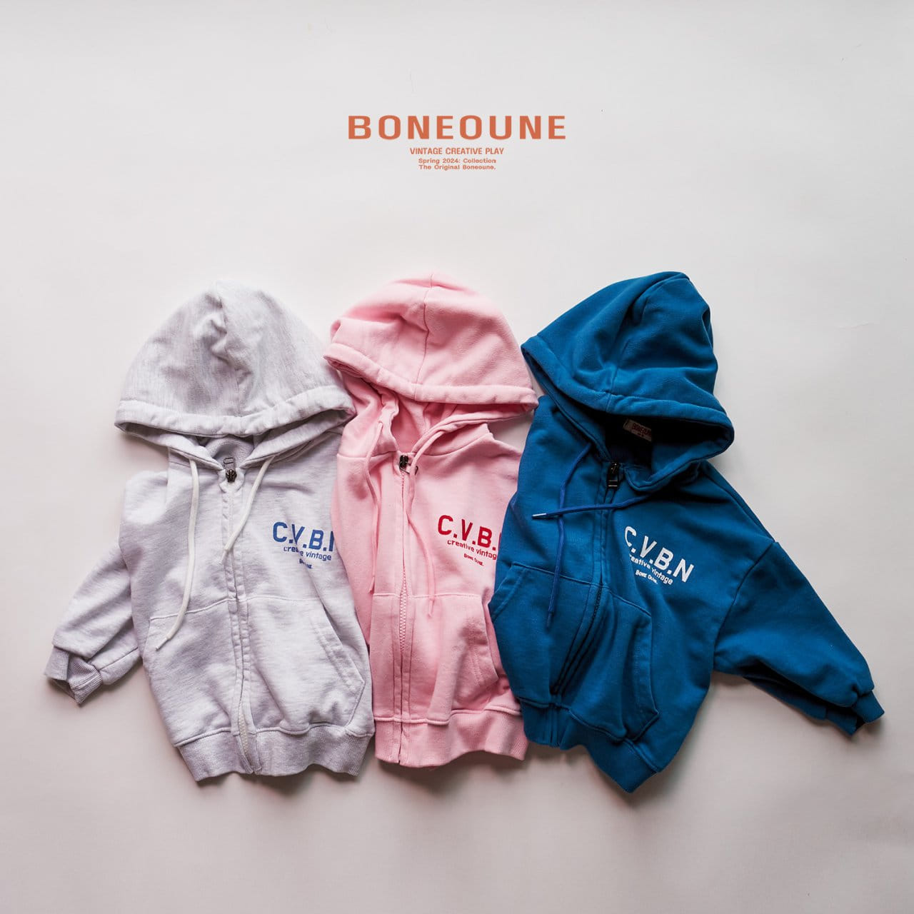 Boneoune - Korean Children Fashion - #discoveringself - CVBN Hoody Zip Up