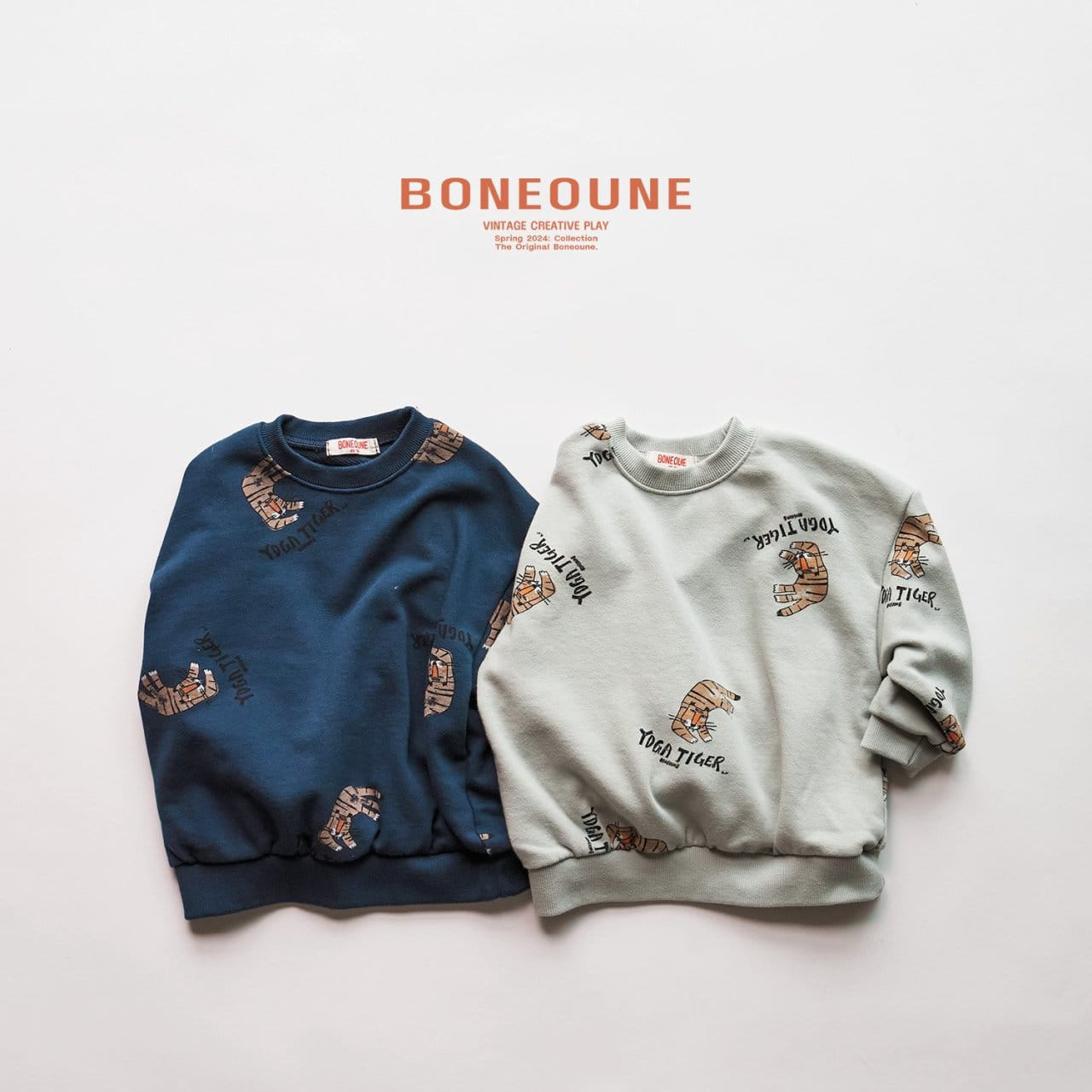 Boneoune - Korean Children Fashion - #discoveringself - Yoga Tiger Sweatshirt