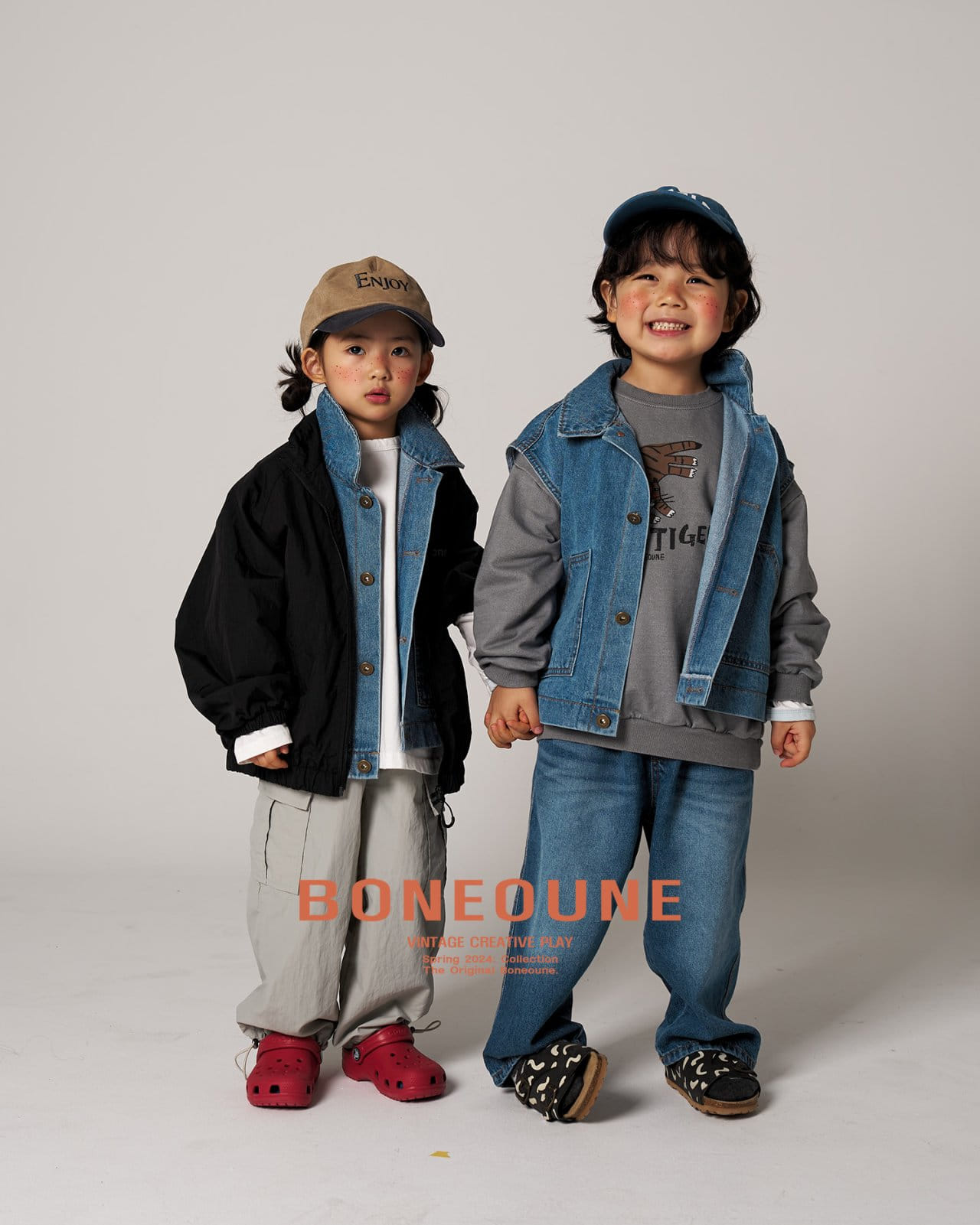 Boneoune - Korean Children Fashion - #fashionkids - Denim Vest - 3