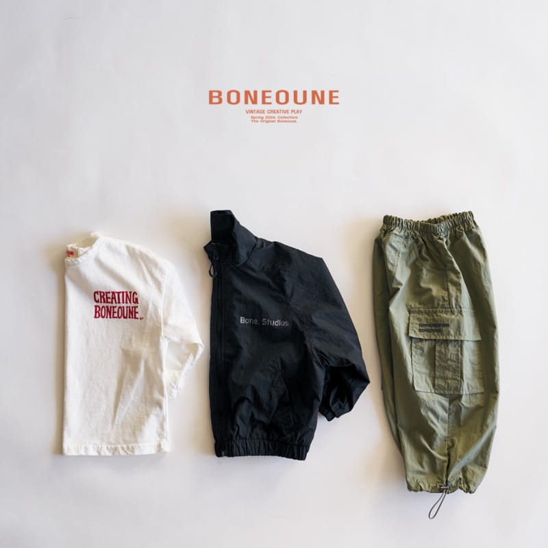 Boneoune - Korean Children Fashion - #fashionkids - Logo Single Tee - 9