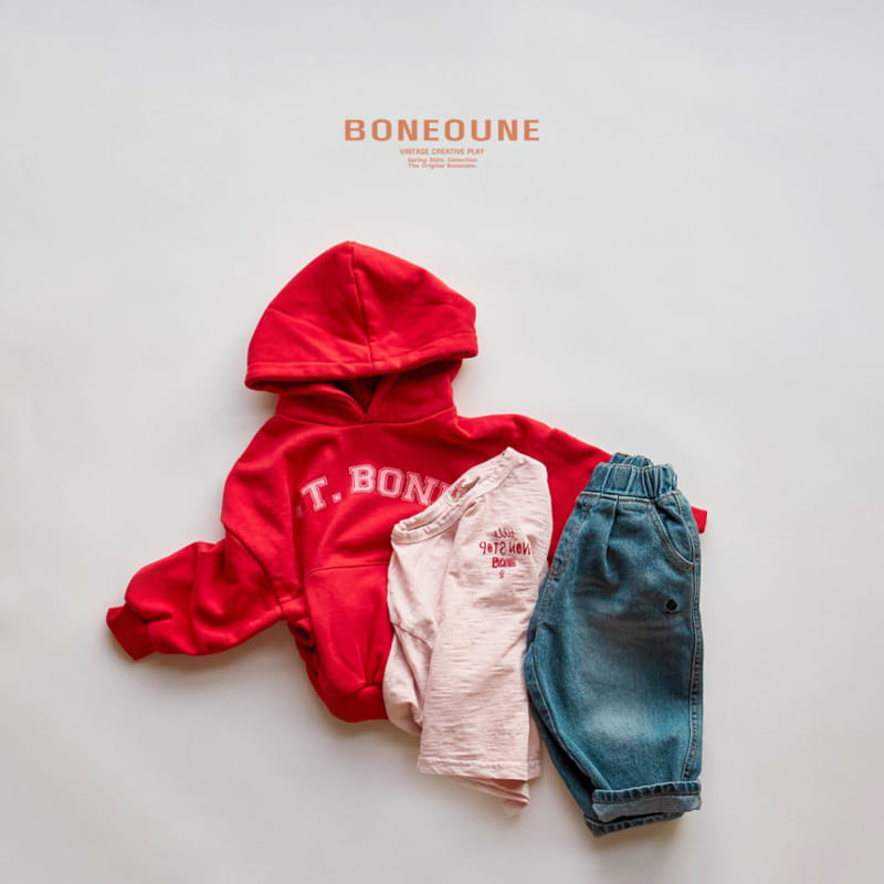 Boneoune - Korean Children Fashion - #kidsshorts - ST Bone Hoody  - 8