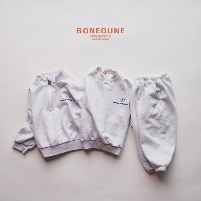 Boneoune - Korean Children Fashion - #kidsshorts - Try B Half Zip Up - 4