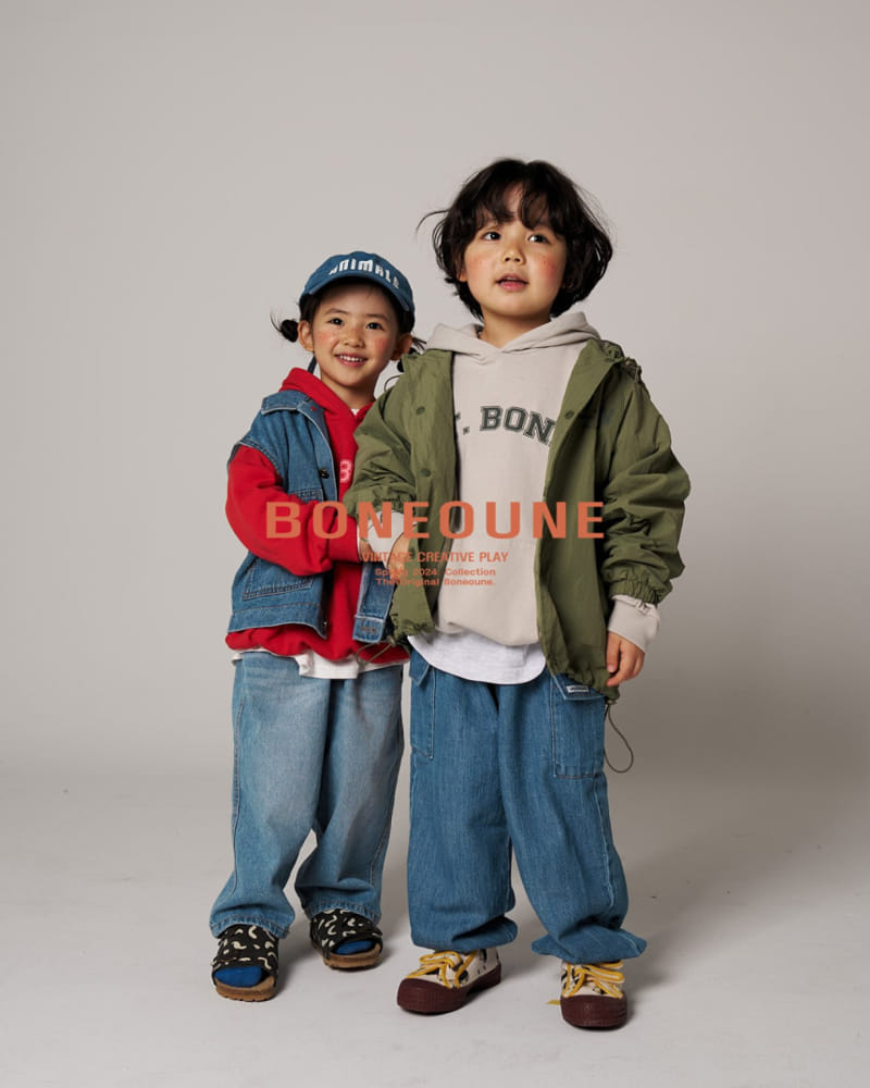 Boneoune - Korean Children Fashion - #kidsstore - ST Bone Hoody  - 9