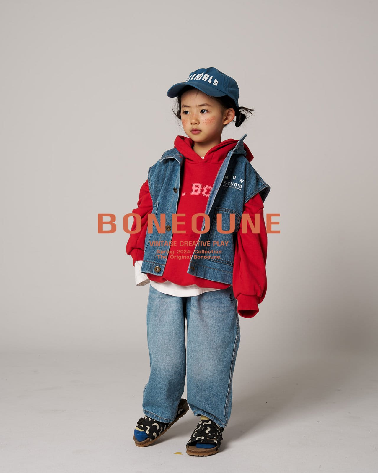 Boneoune - Korean Children Fashion - #littlefashionista - Denim Vest - 8