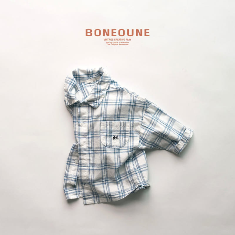 Boneoune - Korean Children Fashion - #Kfashion4kids - Lila Check Shirt - 4