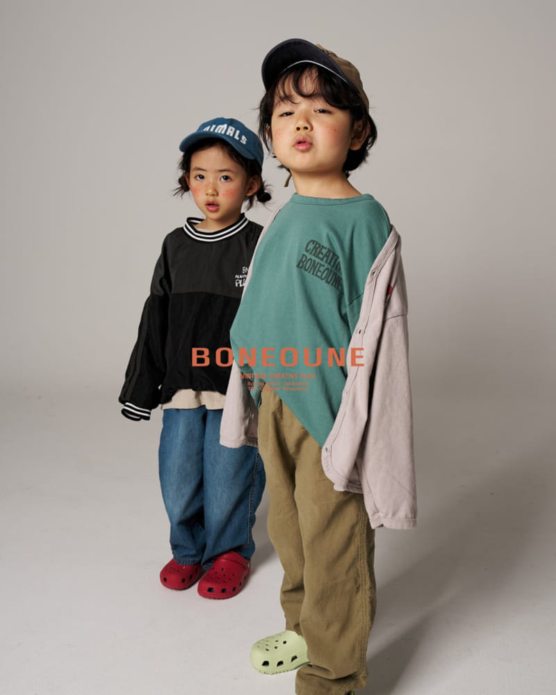 Boneoune - Korean Children Fashion - #littlefashionista - Craker Slop Tee - 10