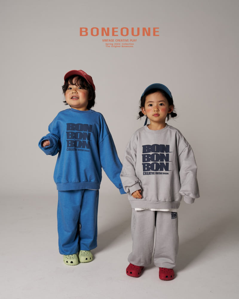 Boneoune - Korean Children Fashion - #littlefashionista - Bonbonbon Jogger Pants - 4