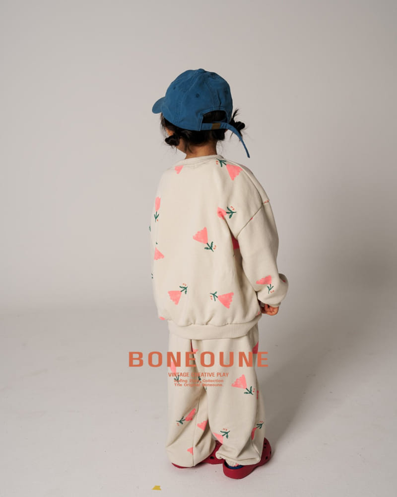 Boneoune - Korean Children Fashion - #magicofchildhood - Triangle Flower Jogger Pants - 8